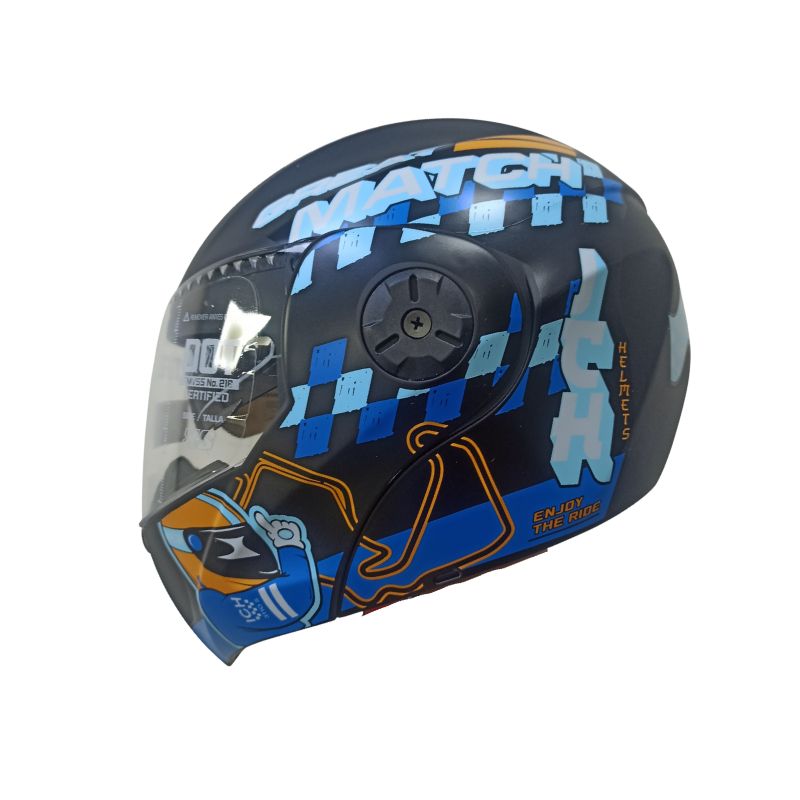 CASCO ICH ICH-3110S ERACER MATE NEGRO NARANJA