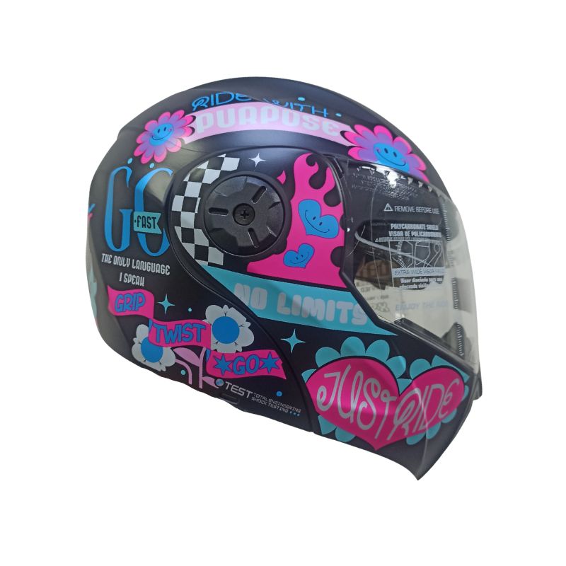 CASCO ICH ICH-3110S SHAMELESS MATE NEGRO AZUL