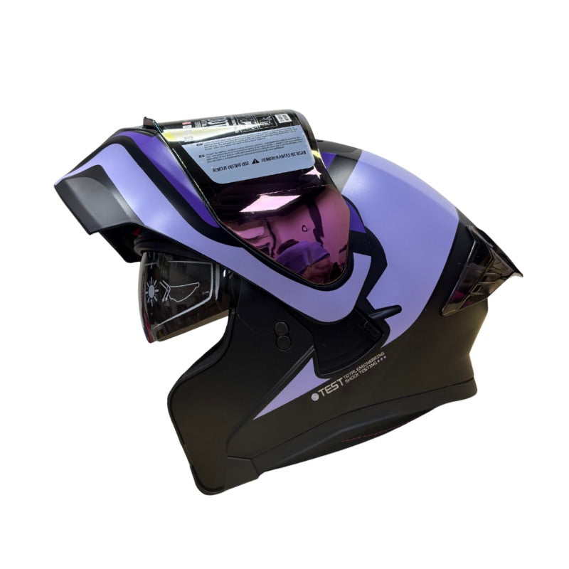 CASCO ICH ICH-3120DV FURTHER MATE NEGRO LILA VISOR MORADO