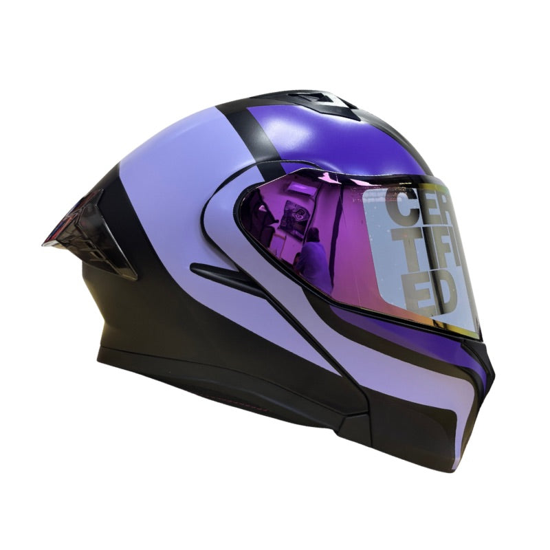 CASCO ICH ICH-3120DV FURTHER MATE NEGRO LILA VISOR MORADO