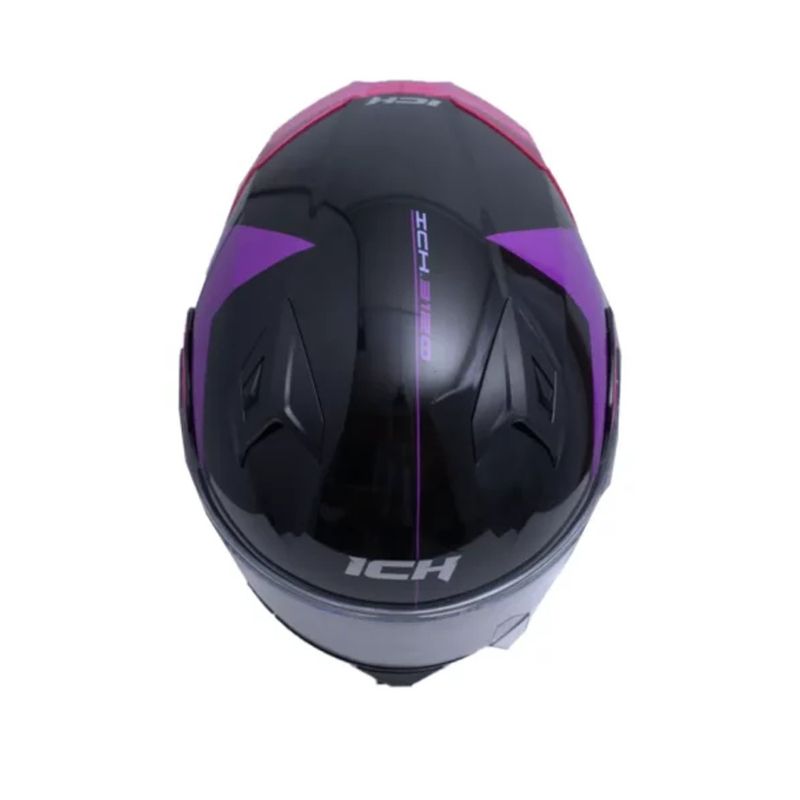 CASCO ICH ICH-3120DV ZORTH NEGRO MORADO VISOR TRANSPARENTE