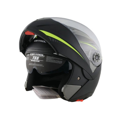 CASCO KONTROL 158 ABAT NEGRO AMARILLO NEON
