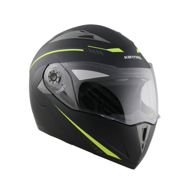 CASCO KONTROL 158 ABAT NEGRO AMARILLO NEON