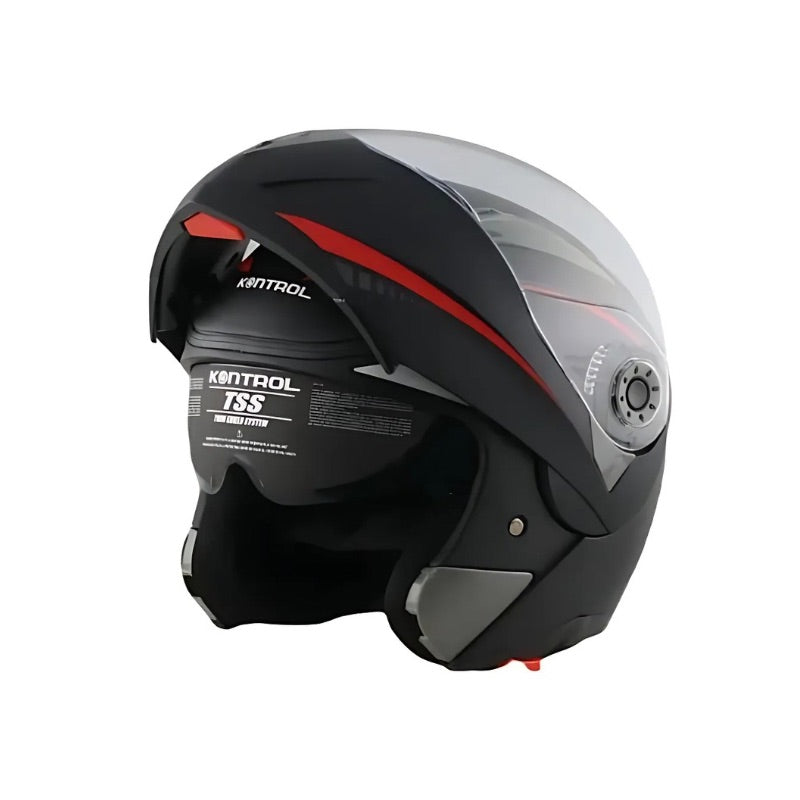 CASCO KONTROL 158 ABAT NEGRO ROJO