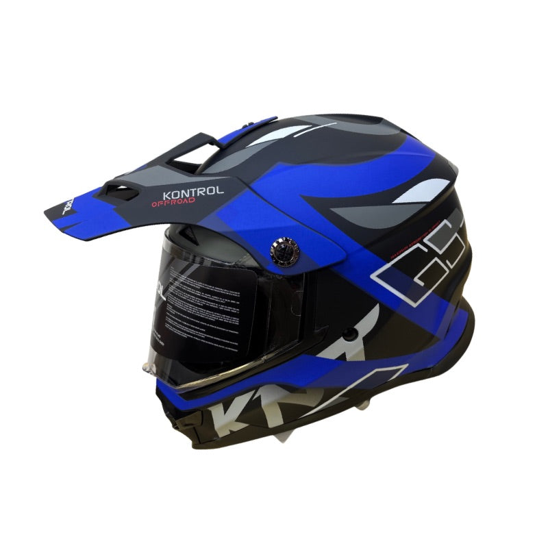 CASCO KONTROL 819-6 GS MATE NEGRO AZUL