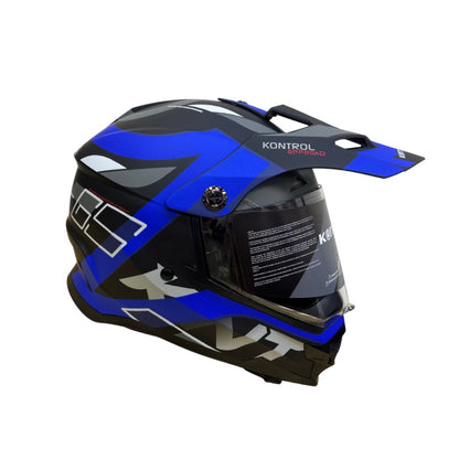 CASCO KONTROL 819-6 GS MATE NEGRO AZUL