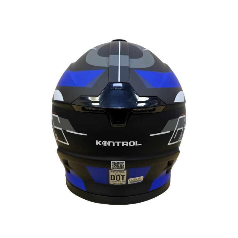 CASCO KONTROL 819-6 GS MATE NEGRO AZUL