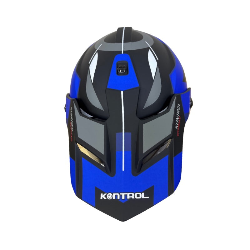 CASCO KONTROL 819-6 GS MATE NEGRO AZUL