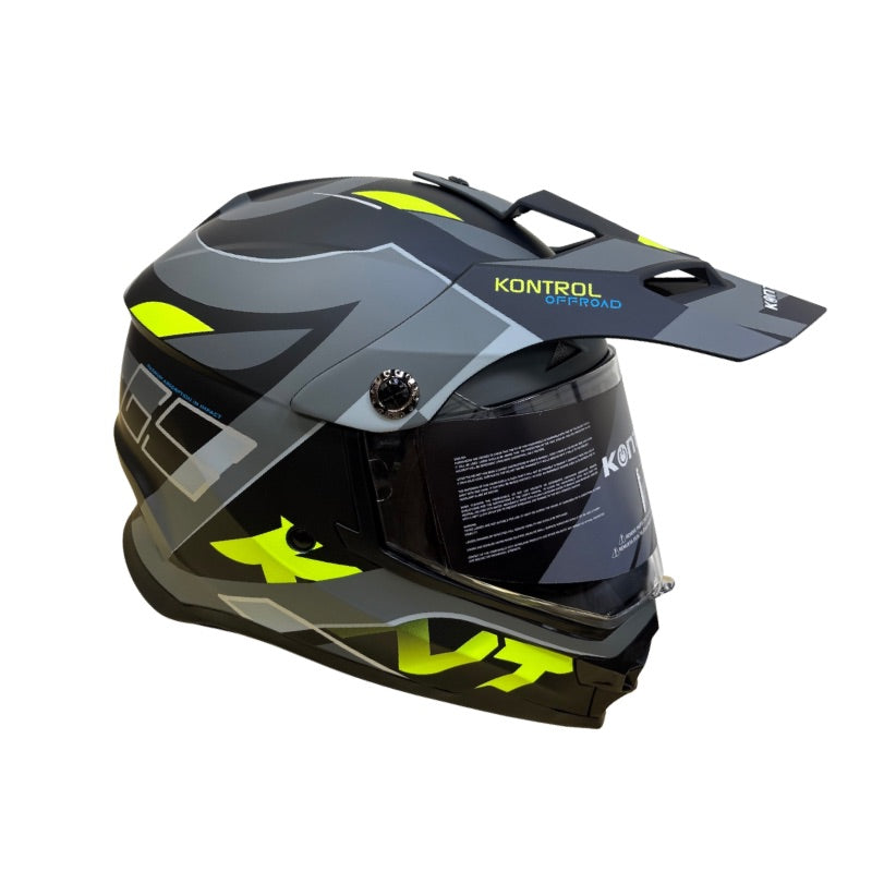 CASCO KONTROL 819-6 GS MATE NEGRO GRIS