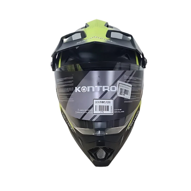 CASCO KONTROL 819-6 GS MATE NEGRO GRIS AMARILLO