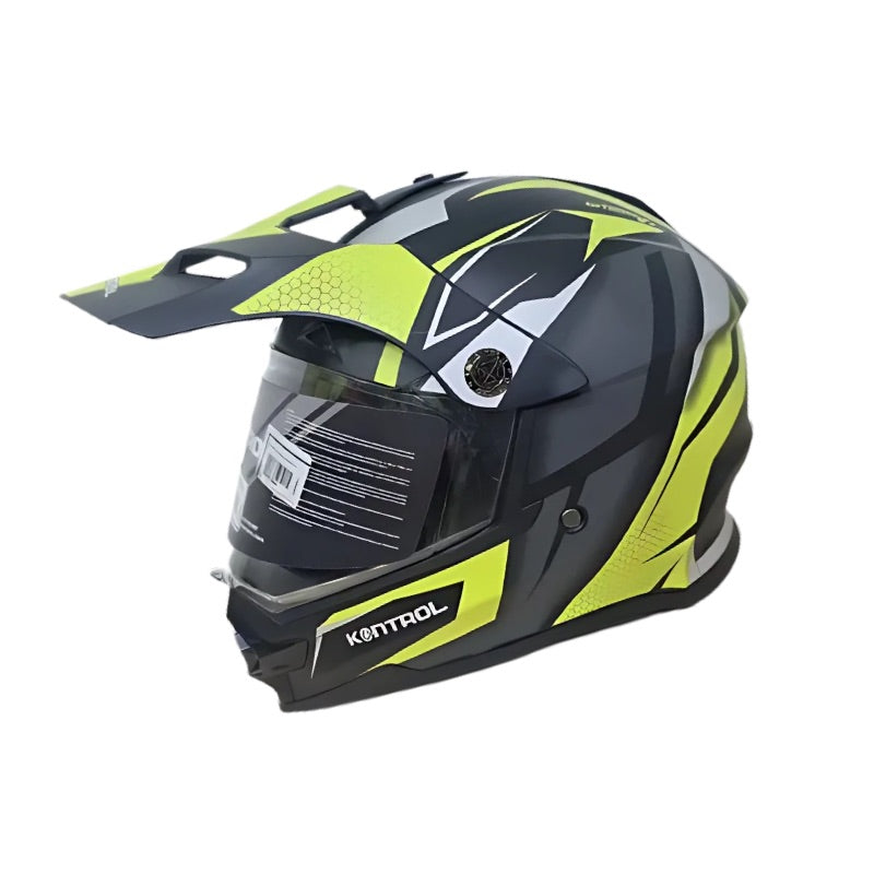 CASCO KONTROL 819-6 GS MATE NEGRO GRIS AMARILLO