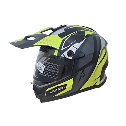 CASCO KONTROL 819-6 GS MATE NEGRO GRIS AMARILLO