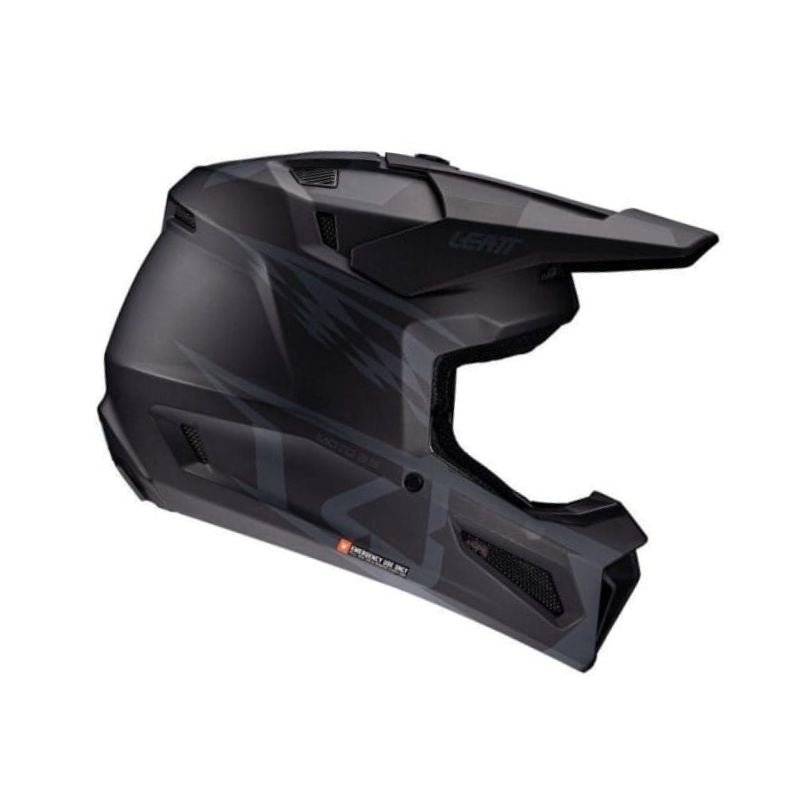 CASCO LEATT KIT MOTO 3.5 V25 STEALTH MATE NEGRO