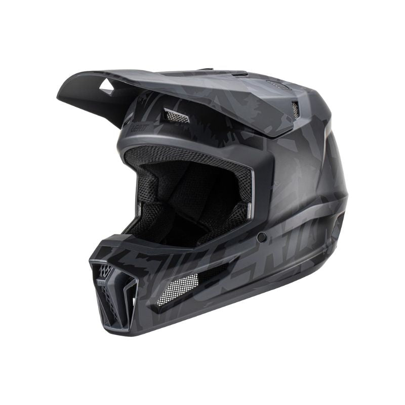 CASCO LEATT KIT MOTO 3.5 V25 STEALTH MATE NEGRO