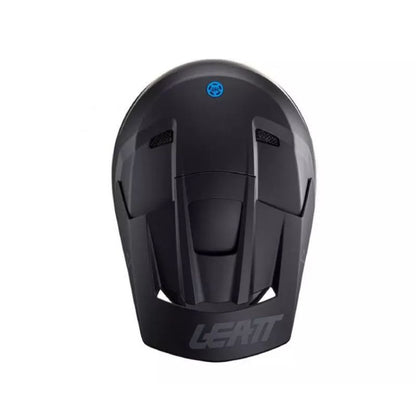 CASCO LEATT MOTO 2.5 V24 STEATLH MATE NEGRO