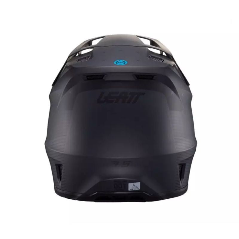 CASCO LEATT MOTO 2.5 V24 STEATLH MATE NEGRO