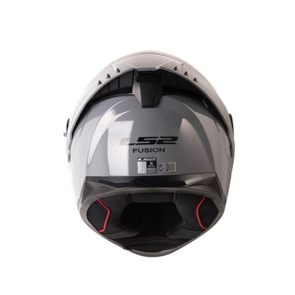 CASCO LS2 FF806 SOLID NARDO GRIS VISOR IRIDIUM AZUL