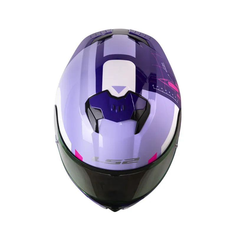 CASCO LS2 FF808 STREAM II AIR FORCE MORADO CLARO
