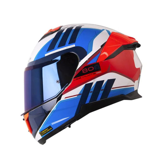 CASCO LS2 FF808 STREAM II ELECE2 BLANCO ROJO