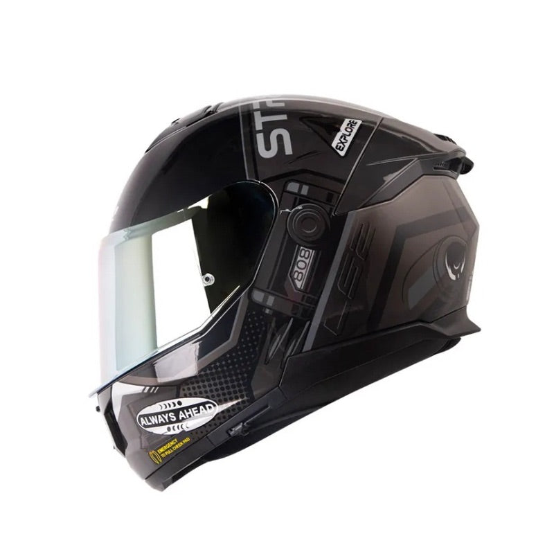CASCO LS2 FF808 STREAM II MOONWALK GRIS OSCURO GRIS IRIDIUM
