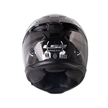 CASCO LS2 FF808 STREAM II MOONWALK GRIS OSCURO GRIS IRIDIUM