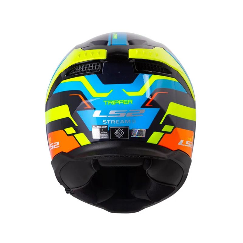 CASCO LS2 FF808 STREAM II TRIPPER AZUL OSCURO AZUL