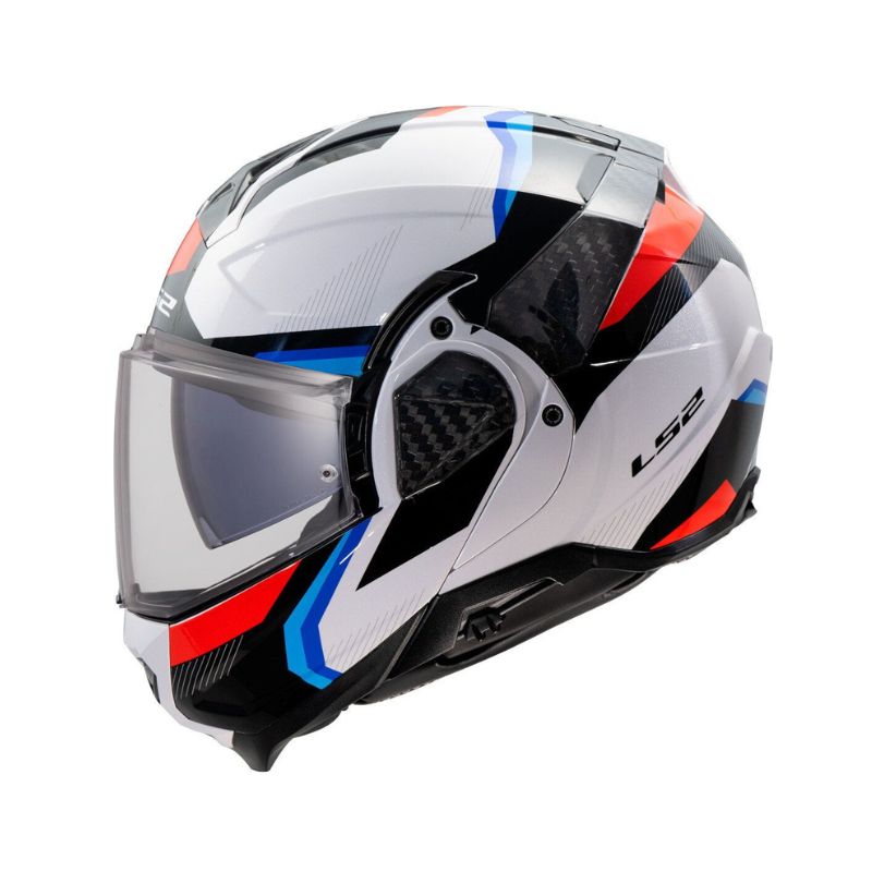 CASCO LS2 FF910 TRIPLE BLANCO AZUL
