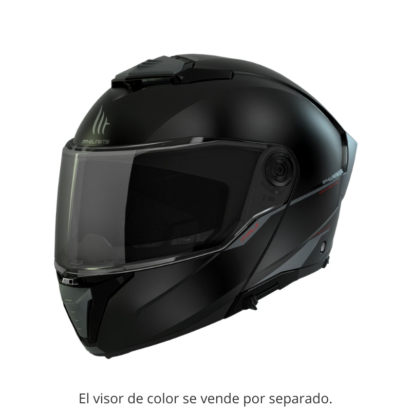 CASCO MT ATOM SV SOLID MATE NEGRO A1 – American Motos Colombia