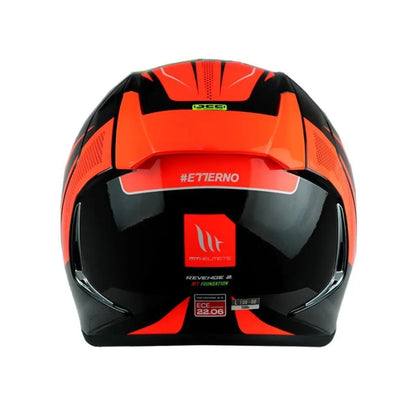 CASCO MT REVENGE 2S FOUNDATION NEGRO NARANJA