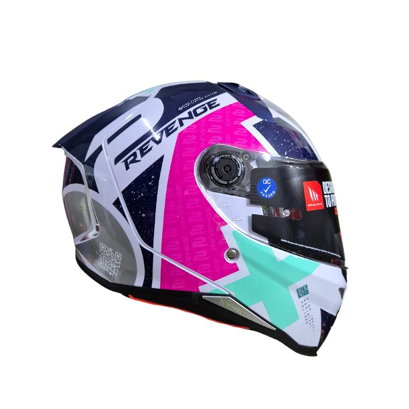 CASCO MT REVENGE 2S LIGHT AZUL PERLA