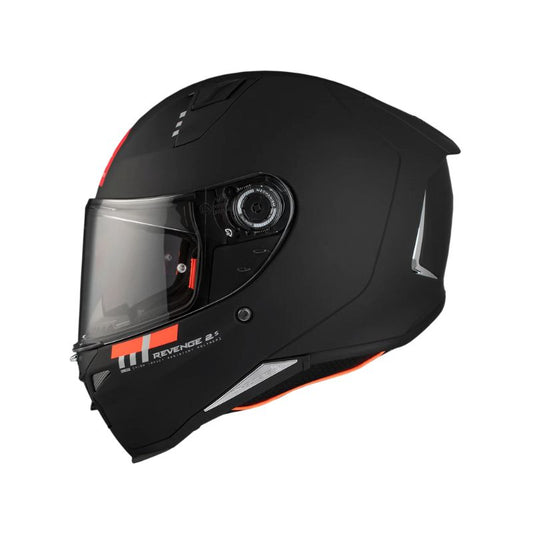 CASCO MT REVENGE 2S SOLID MATE NEGRO