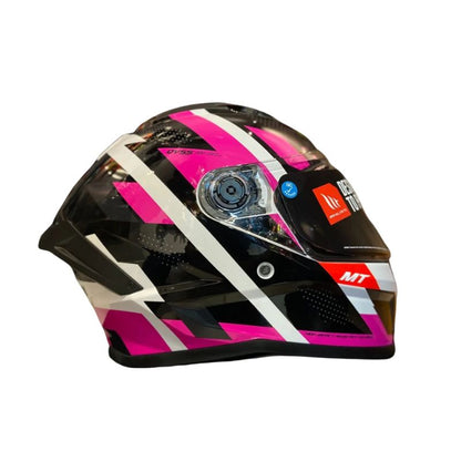 CASCO MT STINGER 2 REGISTER PERLA NEGRO ROSADO