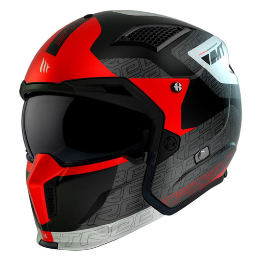 CASCO MT STREETFIGHTER SV S TOTEM MATE NEGRO ROJO