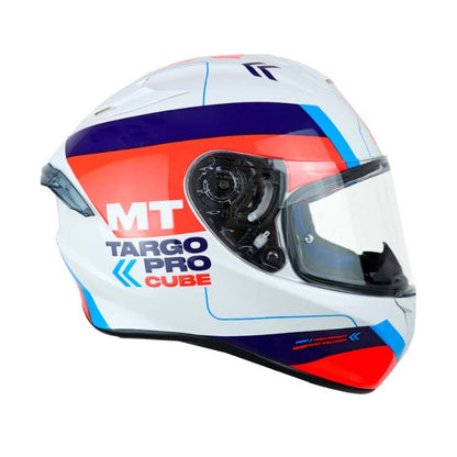 CASCO MT TARGO PRO CUBE ROJO BLANCO