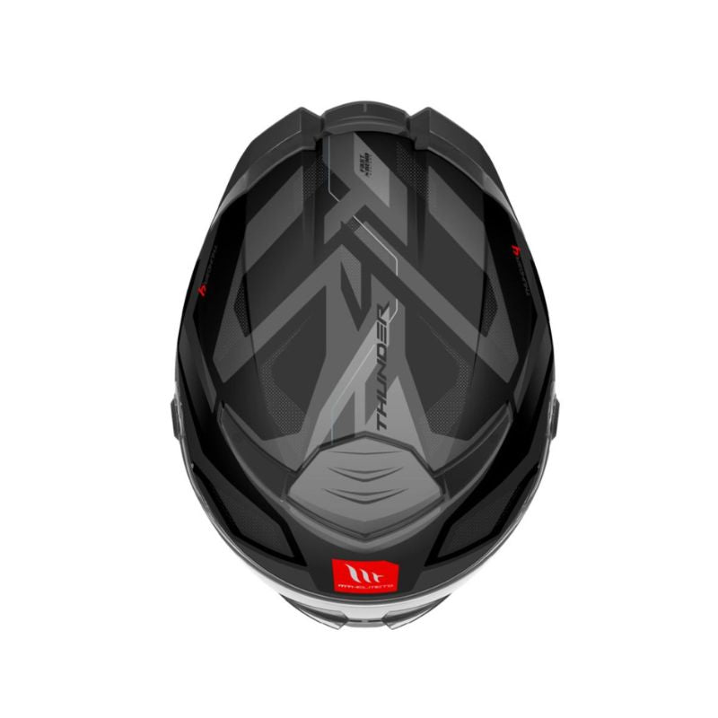CASCO MT THUNDER4 SV LABYRINTH MATE NEGRO GRIS A1