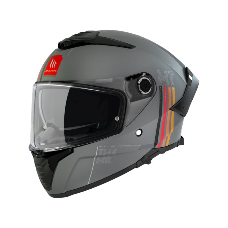 CASCO MT THUNDER 4 SV MIL MATE GRIS