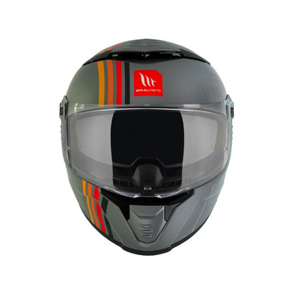 CASCO MT THUNDER 4 SV MIL MATE GRIS