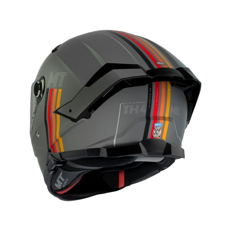 CASCO MT THUNDER 4 SV MIL MATE GRIS