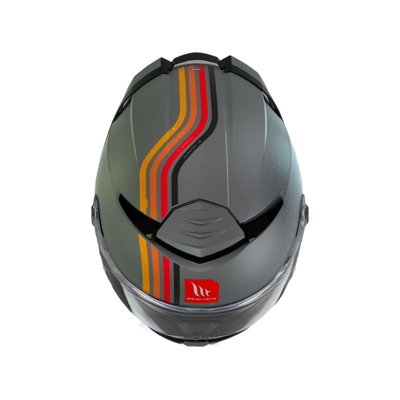 CASCO MT THUNDER 4 SV MIL MATE GRIS
