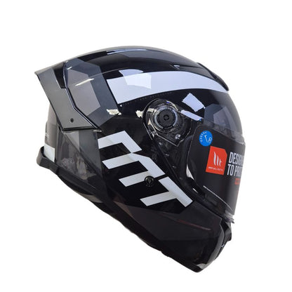 CASCO MT THUNDER 4 SV PROTECT NEGRO GRIS F0
