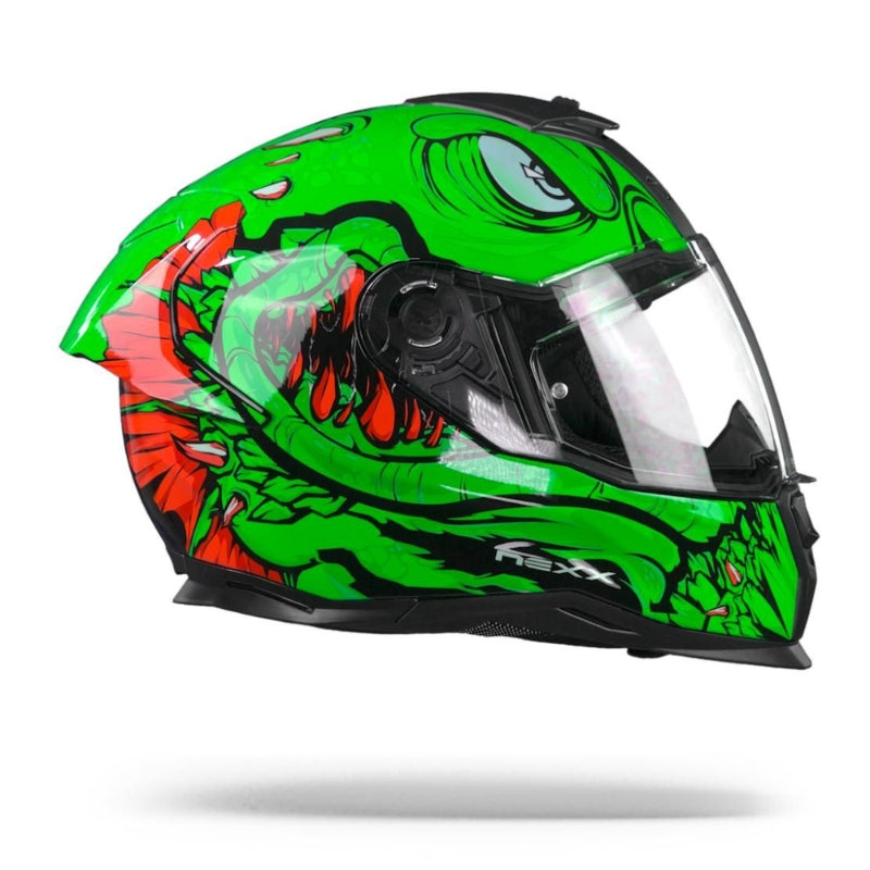 CASCO NEXX SX.100 ABISAL VERDE ROJO American Motos