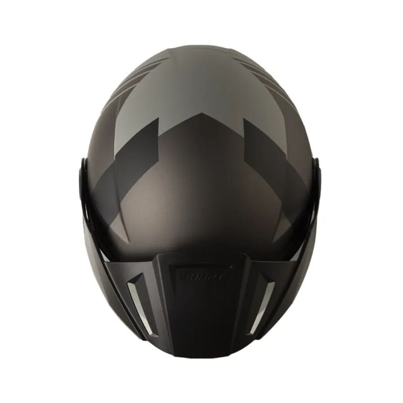 CASCO SHAFT SH-212 GUANABY MATE GRIS ROJO VISOR IRIDIUM ROJO