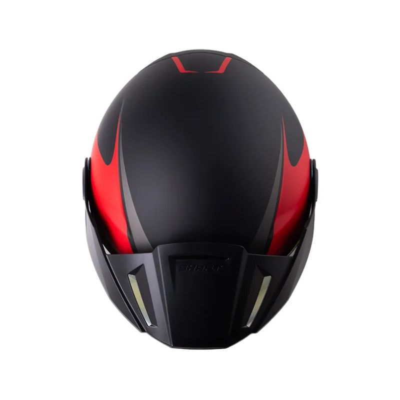 CASCO SHAFT SH-212 SPIFIX MATE NEGRO ROJO VISOR IRIDIUM
