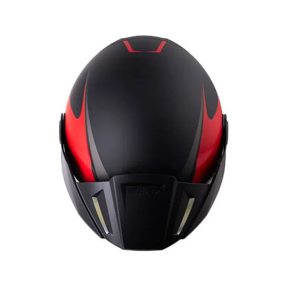 CASCO SHAFT SH-212 SPIFIX MATE NEGRO ROJO VISOR IRIDIUM