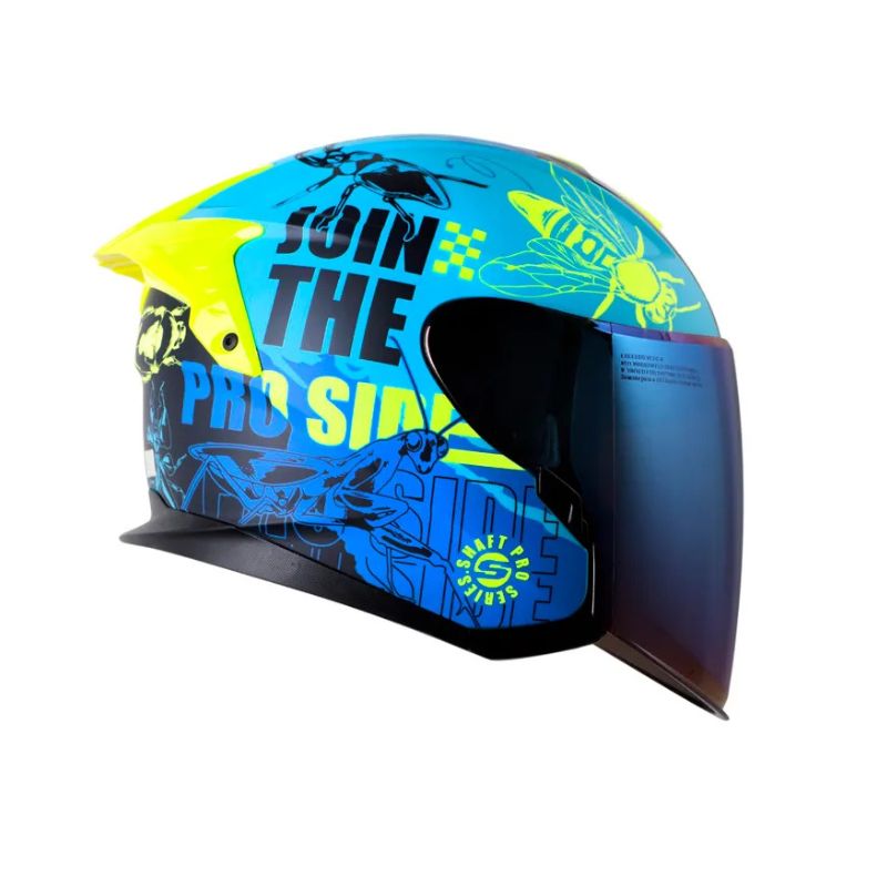 CASCO SHAFT SH-240DV PRO FRANZ MATE AZUL AMARILLO NEON
