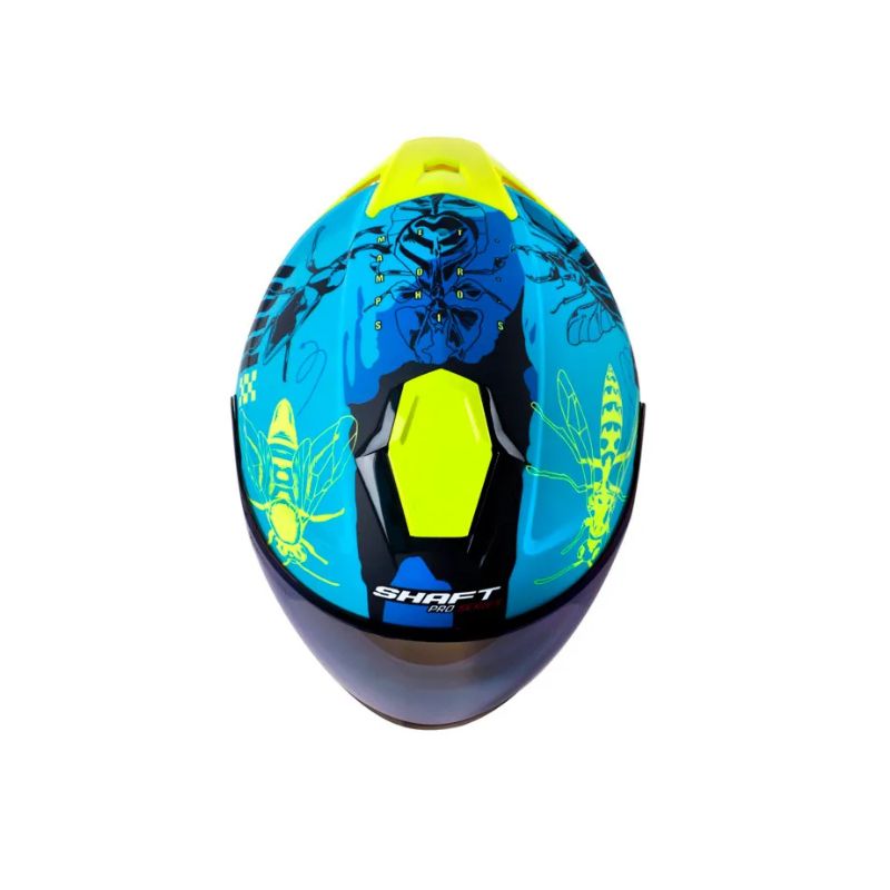 CASCO SHAFT SH-240DV PRO FRANZ MATE AZUL AMARILLO NEON
