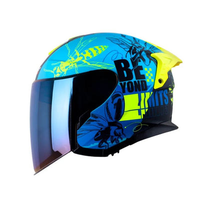 CASCO SHAFT SH-240DV PRO FRANZ MATE AZUL AMARILLO NEON