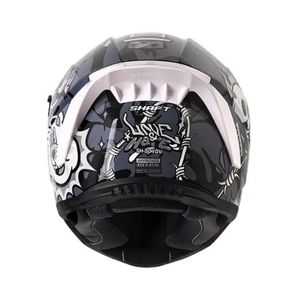 CASCO SHAFT SH-504DV LOVE AND HATE NEGRO PLATA VISOR IRIDIUM