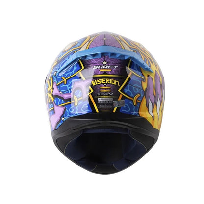 CASCO SHAFT SH-522SP VISERION NEGRO MORADO VISOR IRIDIUM