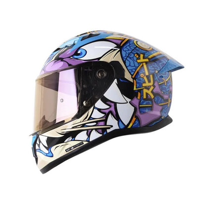 CASCO SHAFT SH-522SP VISERION NEGRO MORADO VISOR IRIDIUM
